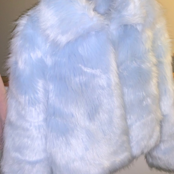 Jackets & Blazers - Baby blue fur coat Jackets & Blazers - Baby blue fur coat